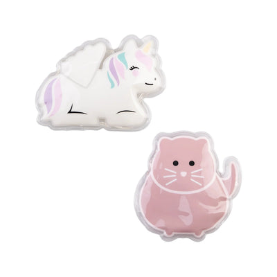 Melii gel ice packs- unicorn & cat