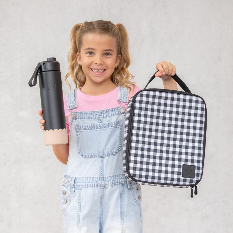 MontiiCo large lunch bag- black gingham
