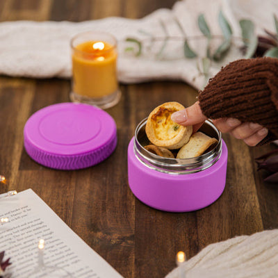 MontiiCo mini food jar- fuchsia