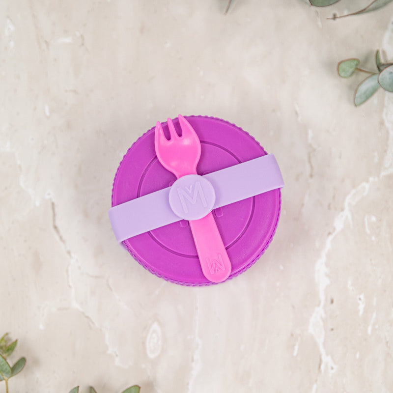 MontiiCo mini food jar bundle- fuchsia