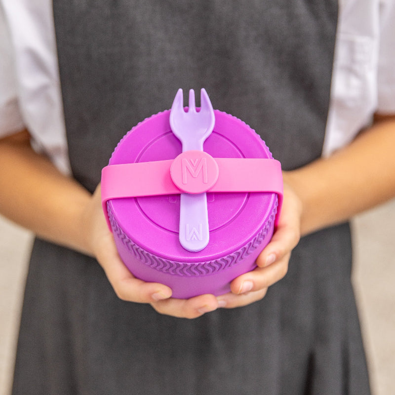 MontiiCo mini food jar bundle- fuchsia