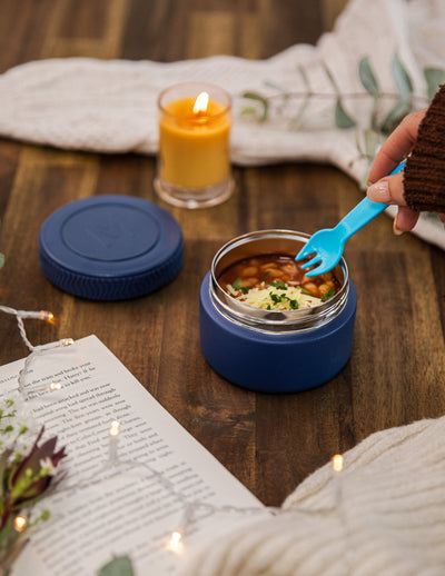MontiiCo mini food jar- navy