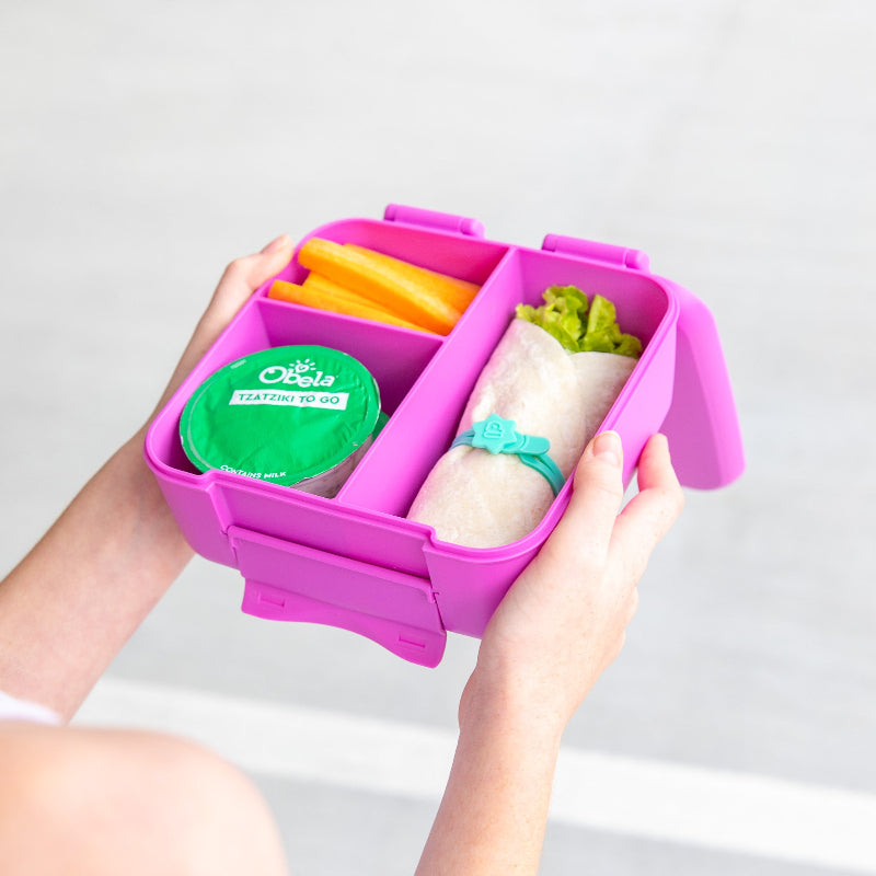 MontiiCo Bite Lunchbox- fuchsia