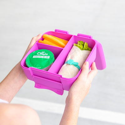 MontiiCo Bite Lunchbox- fuchsia