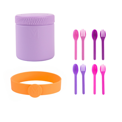 MontiiCo food jar bundle- lilac