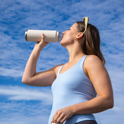MontiiCo quench drink bottle 700ml - cream