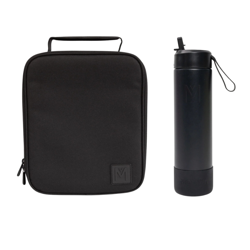 MontiiCo Lunch Bag and 700ml Bottle Bundle - Midnight