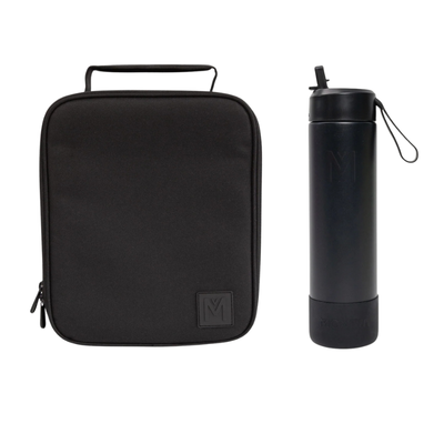 MontiiCo Lunch Bag and 700ml Bottle Bundle - Midnight