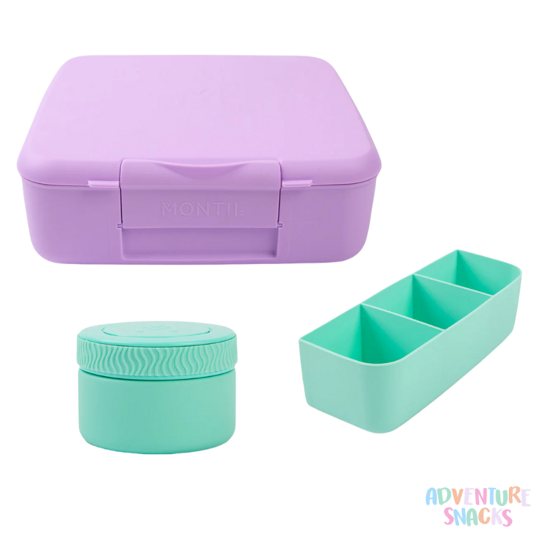 MontiiCo Feast & Food Jar Bundle - Lilac & Marine