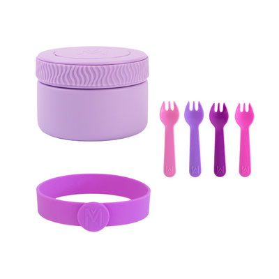 MontiiCo mini food jar bundle- lilac