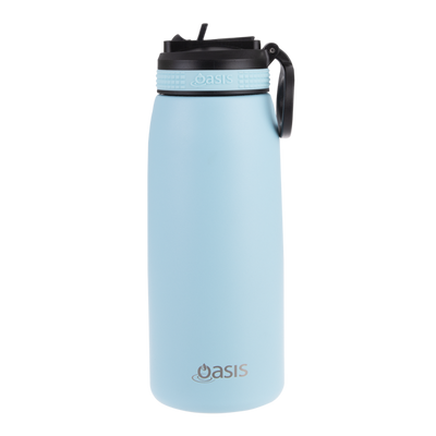 Oasis 780ml Insulated Sipper bottle- island blue