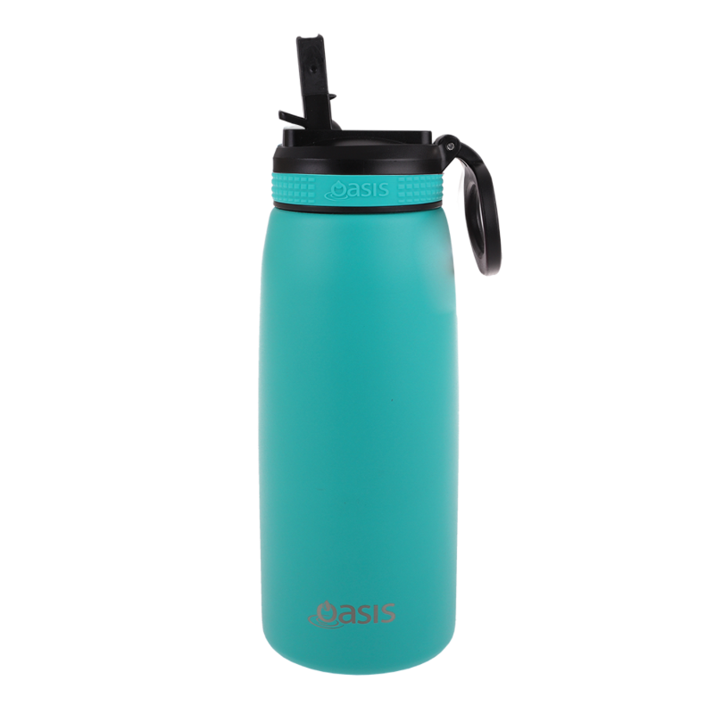 Oasis 780ml Insulated Sipper bottle- turquoise