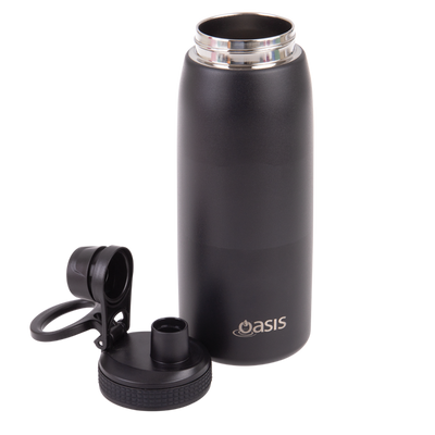 Oasis 780ml sports bottle screw top- black