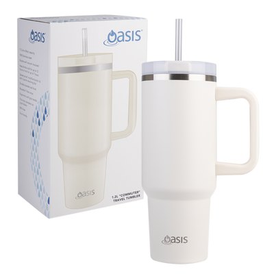 Oasis Insulated Commuter Travel Tumbler 1.2L- Alabaster
