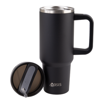 Oasis Insulated Commuter Travel Tumbler 1.2L- Black