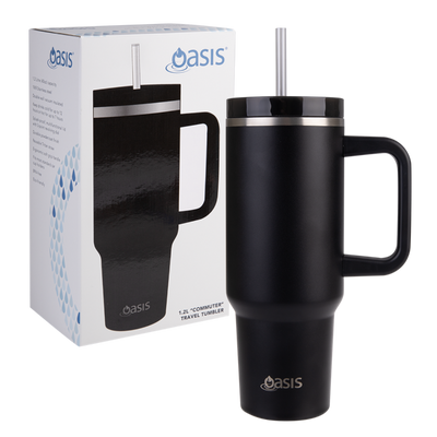 Oasis Insulated Commuter Travel Tumbler 1.2L- Black