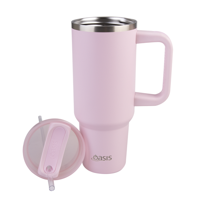 Oasis Insulated Commuter Travel Tumbler 1.2L- Pink Lemonade