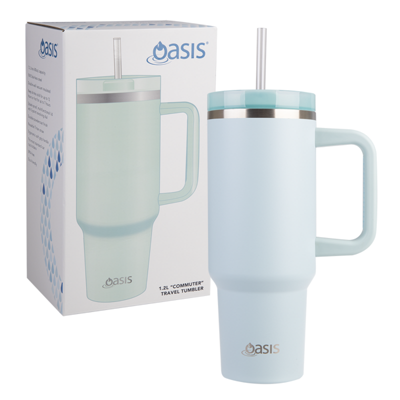 Oasis Insulated Commuter Travel Tumbler 1.2L- Sea Mist