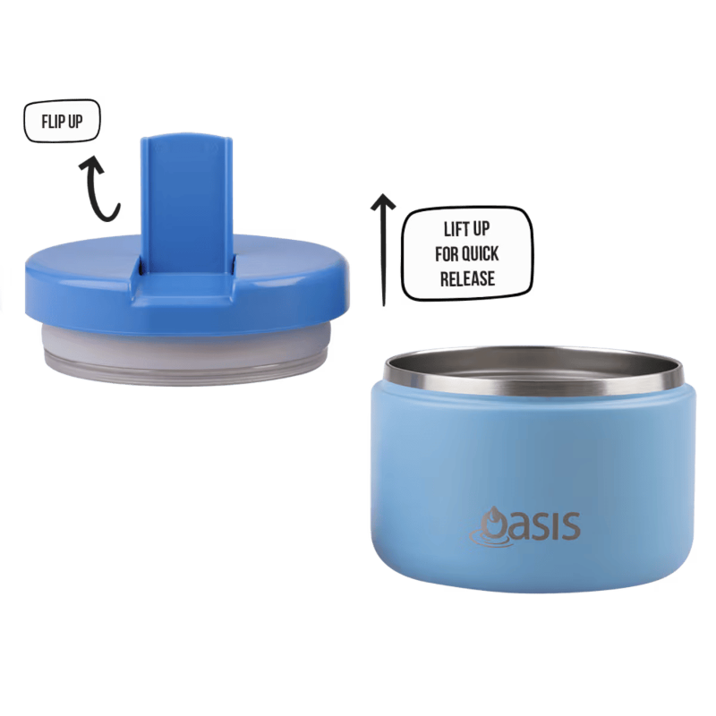 Oasis food flask 300ml- blue