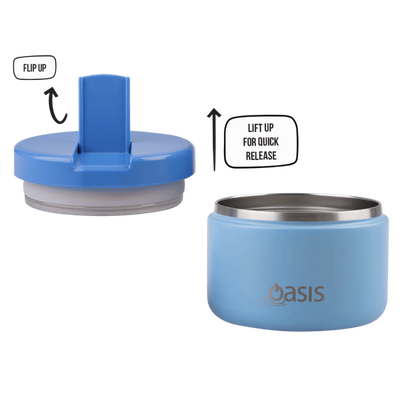 Oasis food flask 300ml- blue