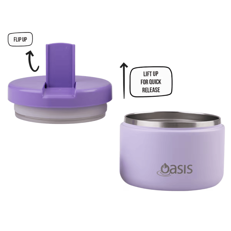 Oasis food flask 300ml - lilac