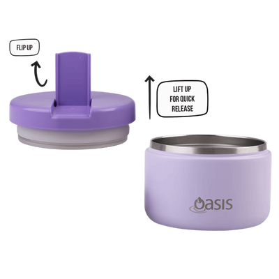Oasis food flask 300ml - lilac
