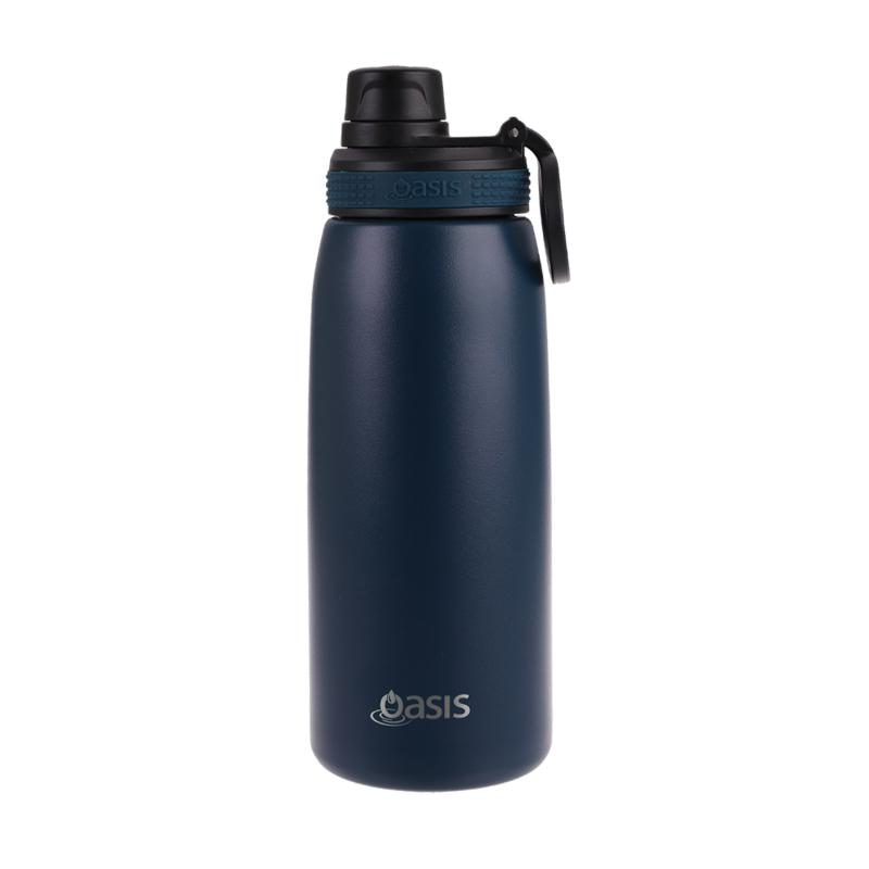 Oasis 780ml sports bottle screw top- navy