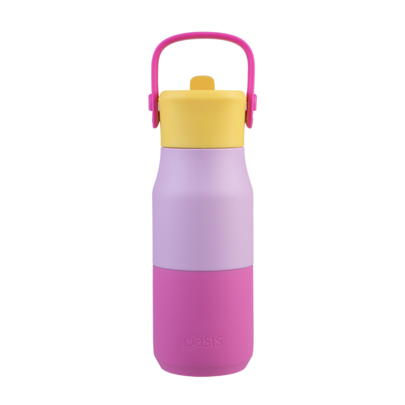 Oasis junior drink bottle- 400ml - bubblegum pink