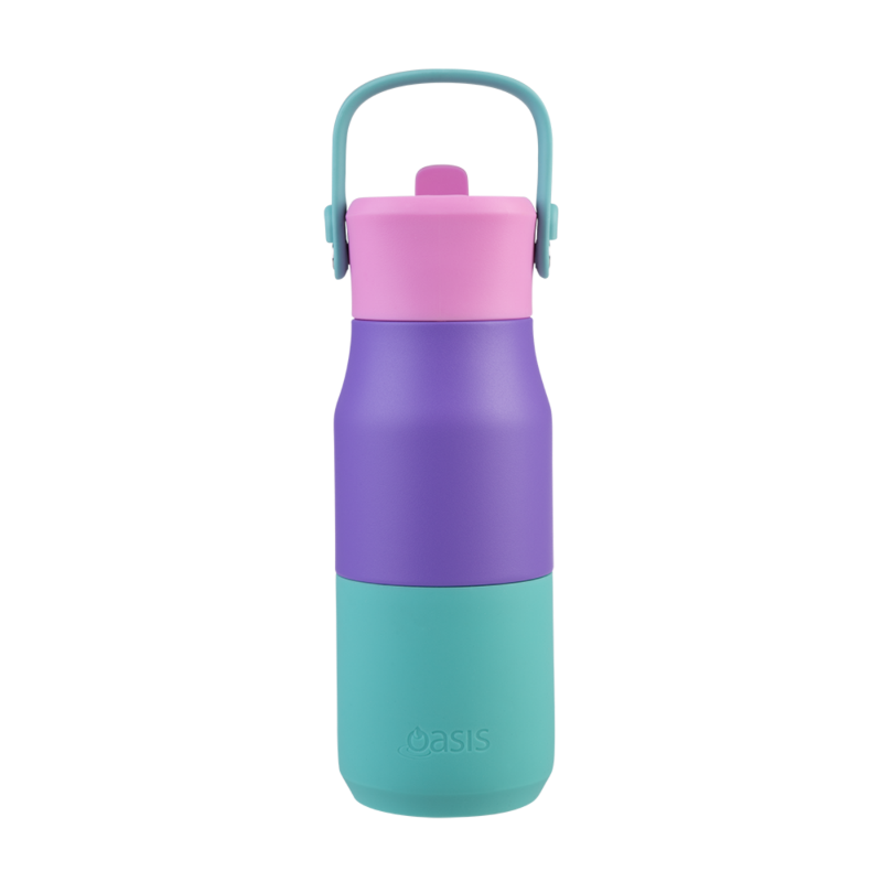 Oasis junior drink bottle- 400ml - mermaid purple