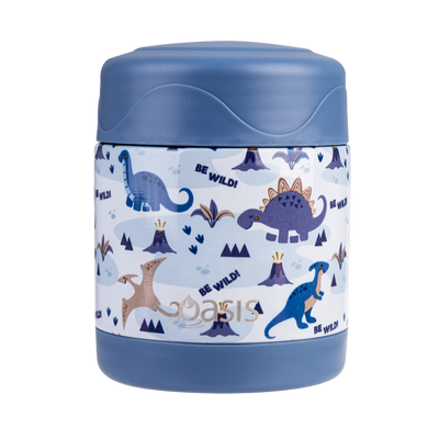 Oasis Kids Insulated Food Flask- Dinosaur Land