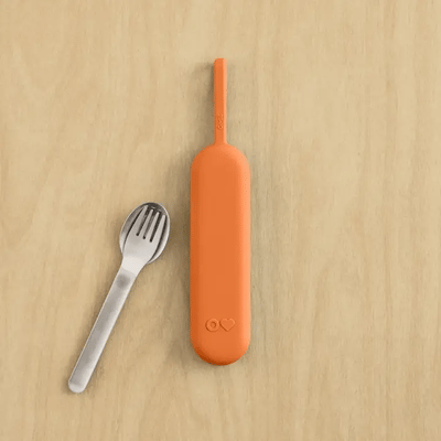 OmieUp stainless steel utensil pod set- sunny