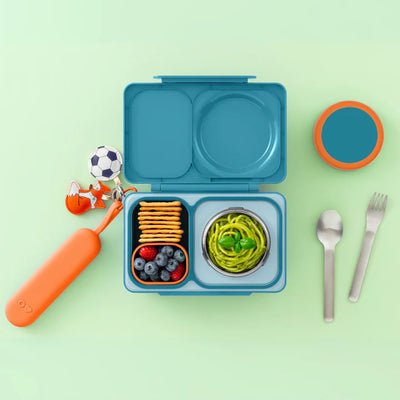 OmieUp stainless steel utensil pod set- sunny