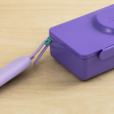 OmieUp stainless steel utensil pod set- violet