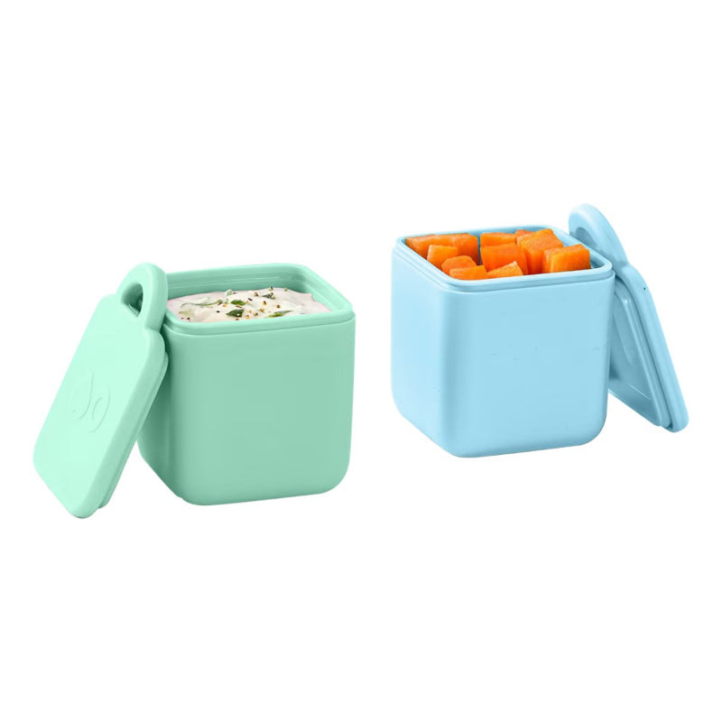 Omie V2 silicone dip containers- blue & mint
