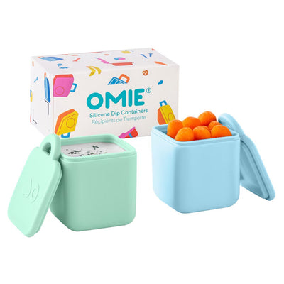 Omie V2 silicone dip containers- blue & mint