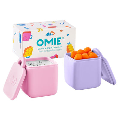 Omie V2 silicone dip containers- pink & purple
