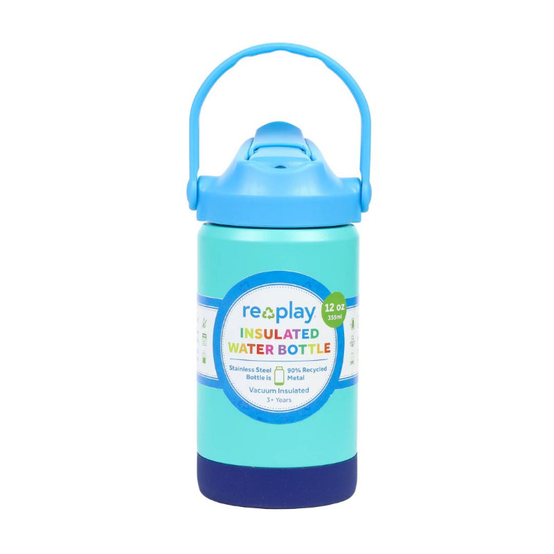 Replay insulated water bottle - true blue
