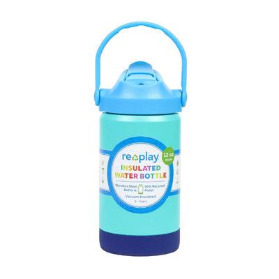 Replay insulated water bottle - true blue