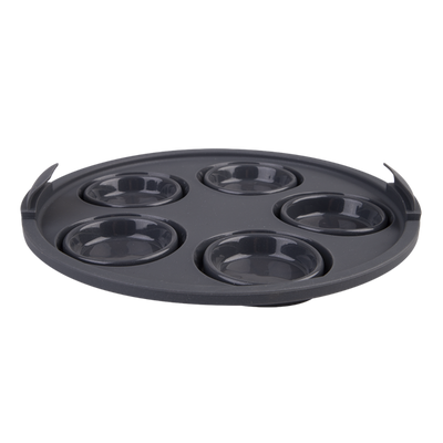 Round silicone air fryer muffin tray