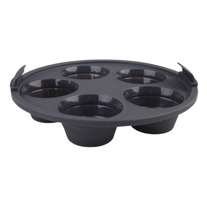 Round silicone air fryer muffin tray