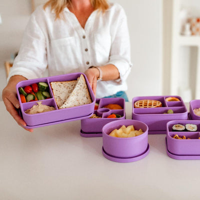 Adventure Snacks Silicone Lunchbox - Large 3 Compartment
