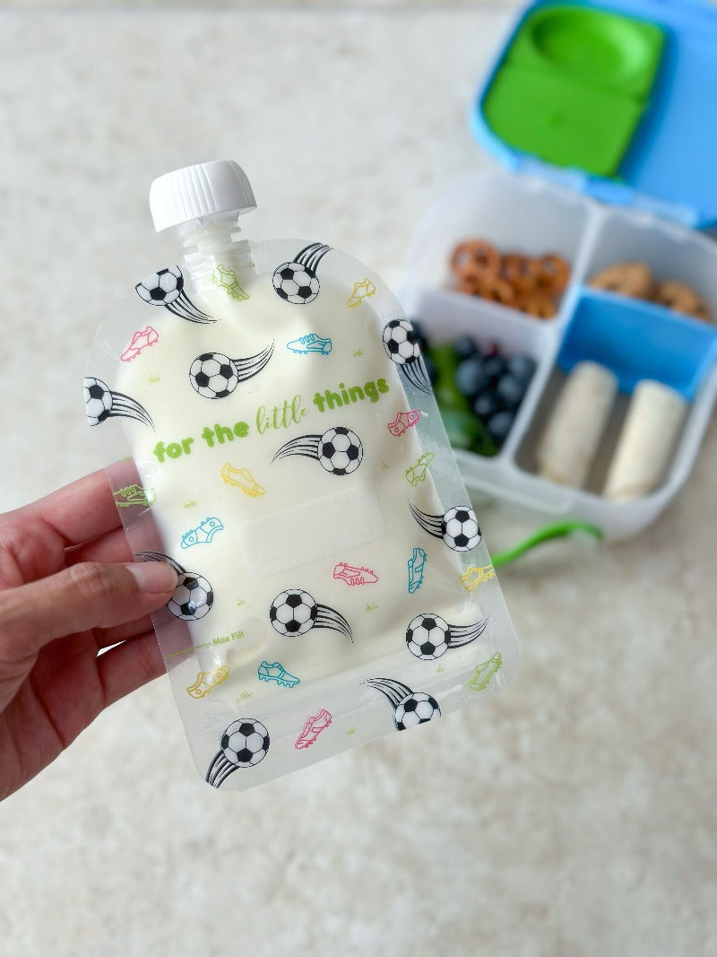 Sinchies Reusable Food Pouches- Soccer