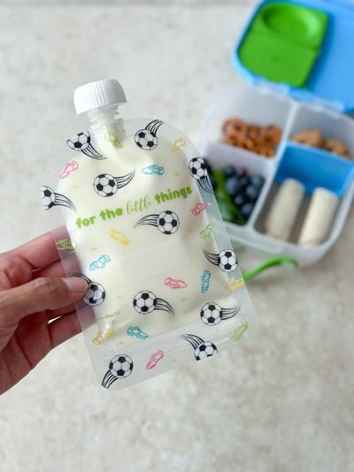 Sinchies Reusable Food Pouches- Soccer
