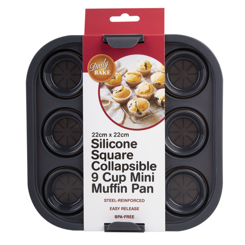 Silicone Square Air Fryer Mini Muffin Tray