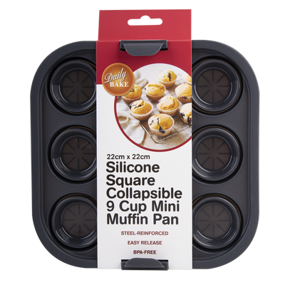 Silicone Square Air Fryer Mini Muffin Tray