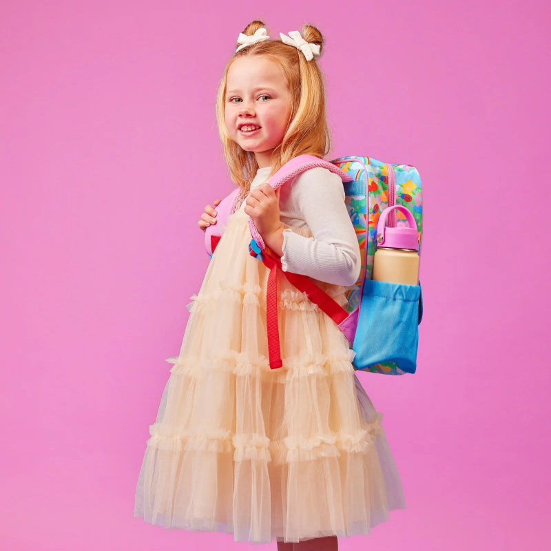 The somewhere co mini adventure backpack- rainbow garden