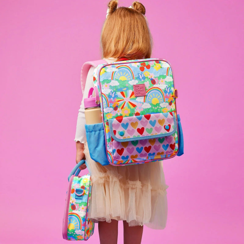 The somewhere co mini adventure backpack- rainbow garden