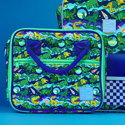 The somewhere co mini lunch case- dino rave