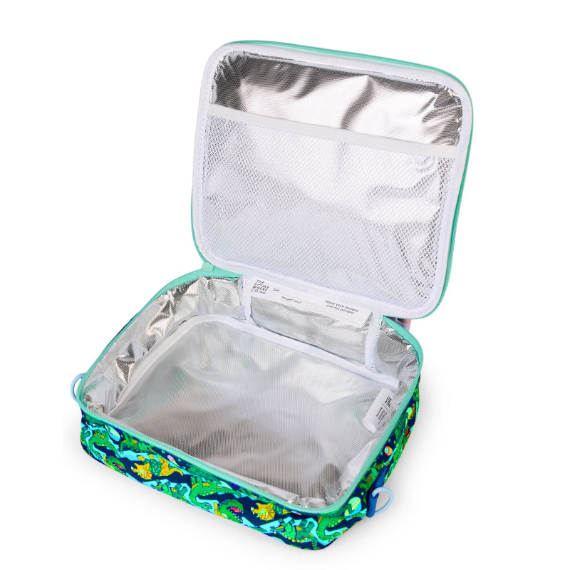 The somewhere co mini lunch case- dino rave
