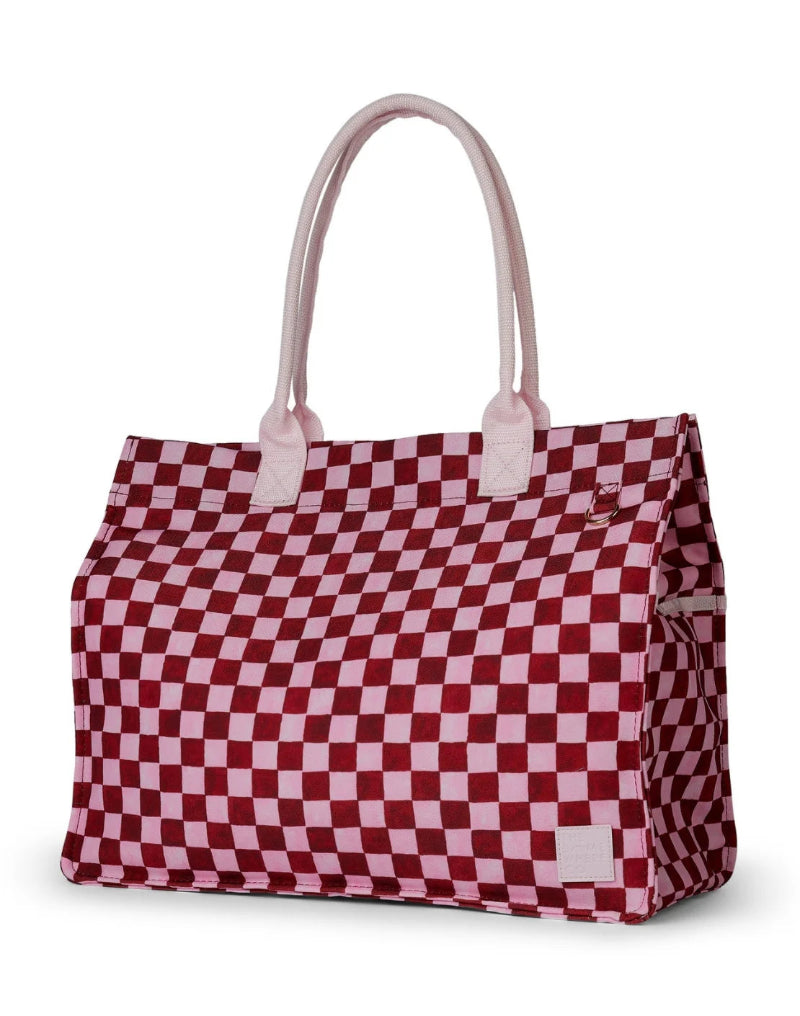 The somewhere co ultimate tote- crimson haze
